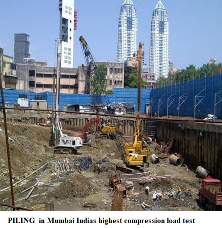 Pilings at Wankhede Stadium
